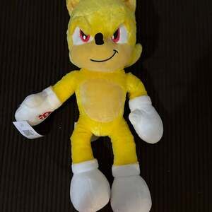 Build-A-Bear Super Sonic The Hedgehog 2 Yellow Plush Stuffed Toy 17"